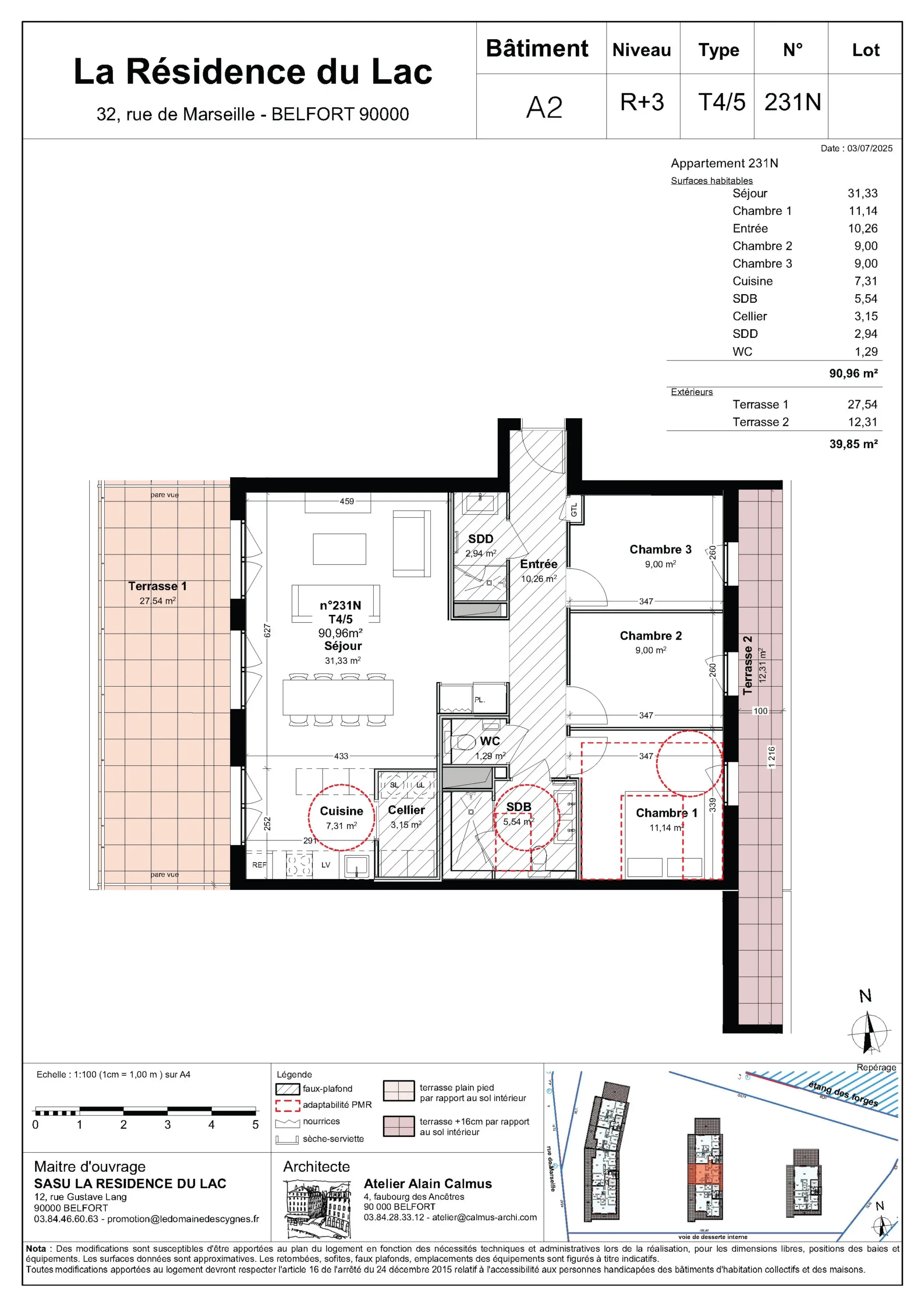 logement neuf à l'Étang des Forges