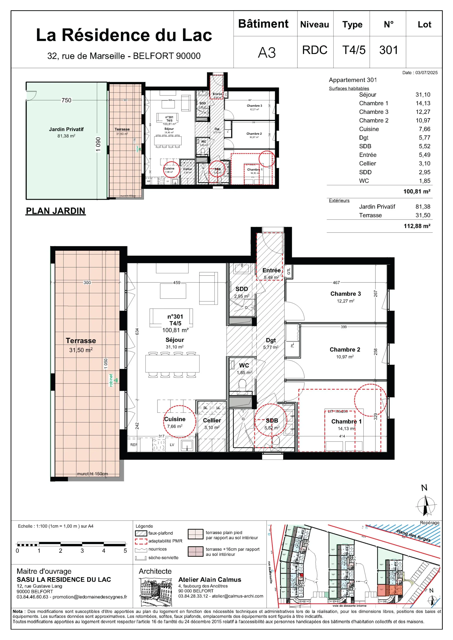 logement neuf à l'Étang des Forges